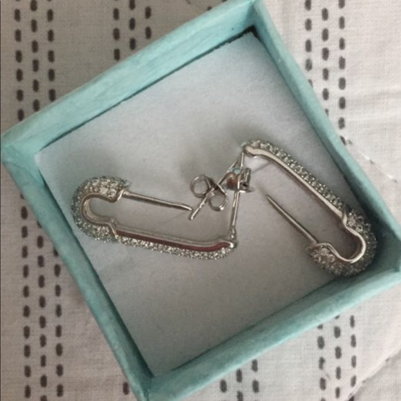 Safety Pin Earrings - Picture 6 of 7